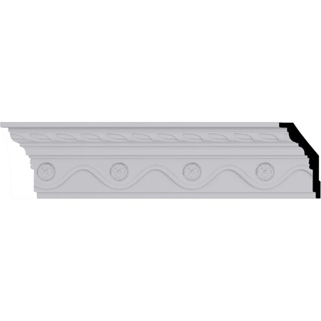 Ekena Millwork 3 7/8"H x 2 1/8"P x 4 3/8"F x 94 1/2"L Alexandria Crown Moulding MLD03X02X04AL